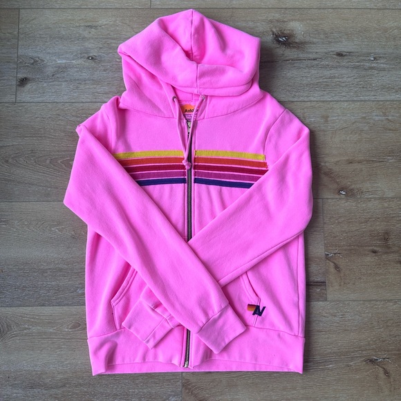 Aviator Nation Sweaters - aviator nation 5 stripe hoodie